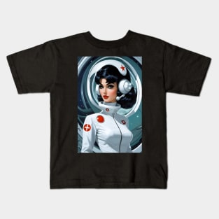 Beautiful Space age Nurse Kids T-Shirt